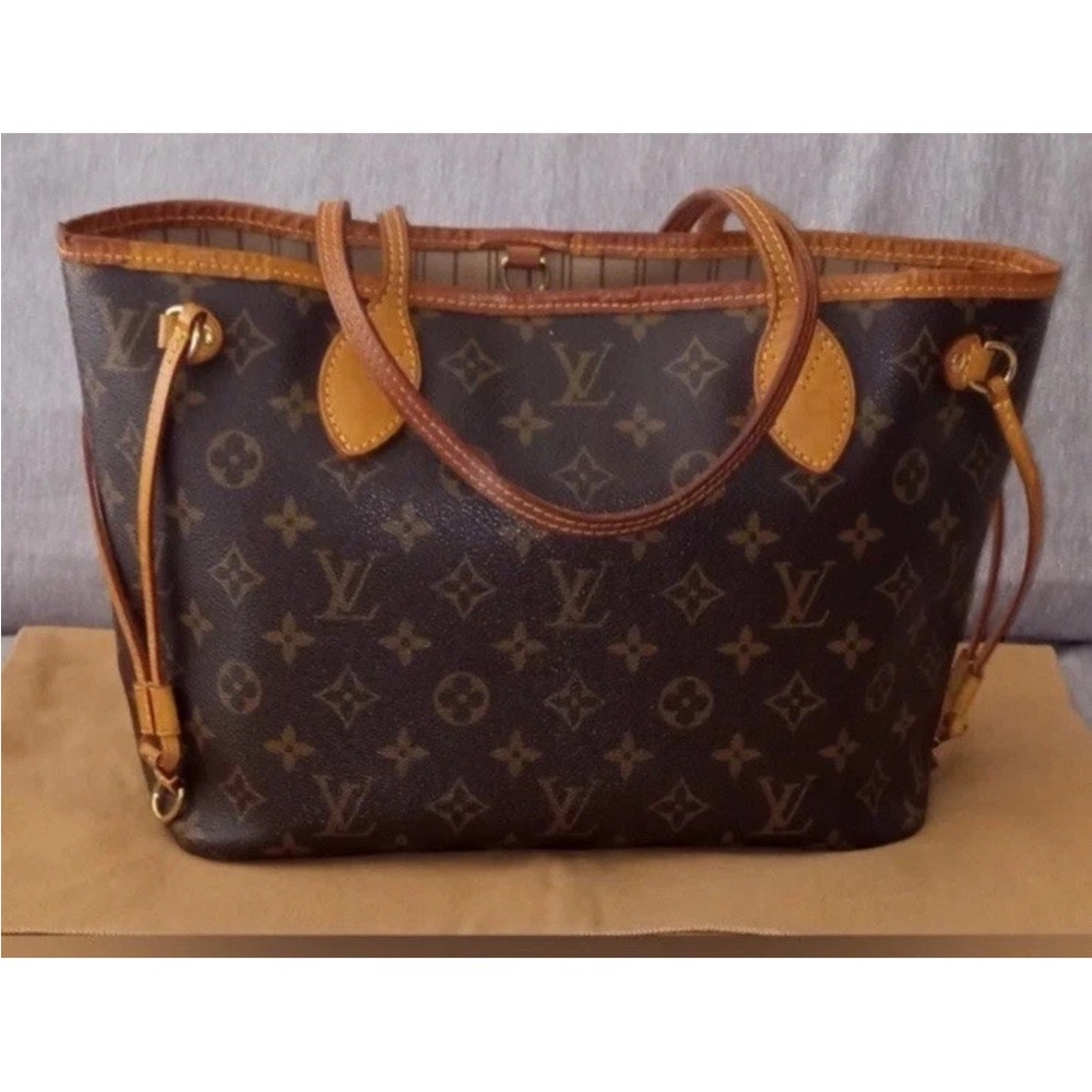 Authentic Louis Vuitton Monogram Neverfull PM Tote Bag